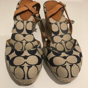 Coach wedge shoes